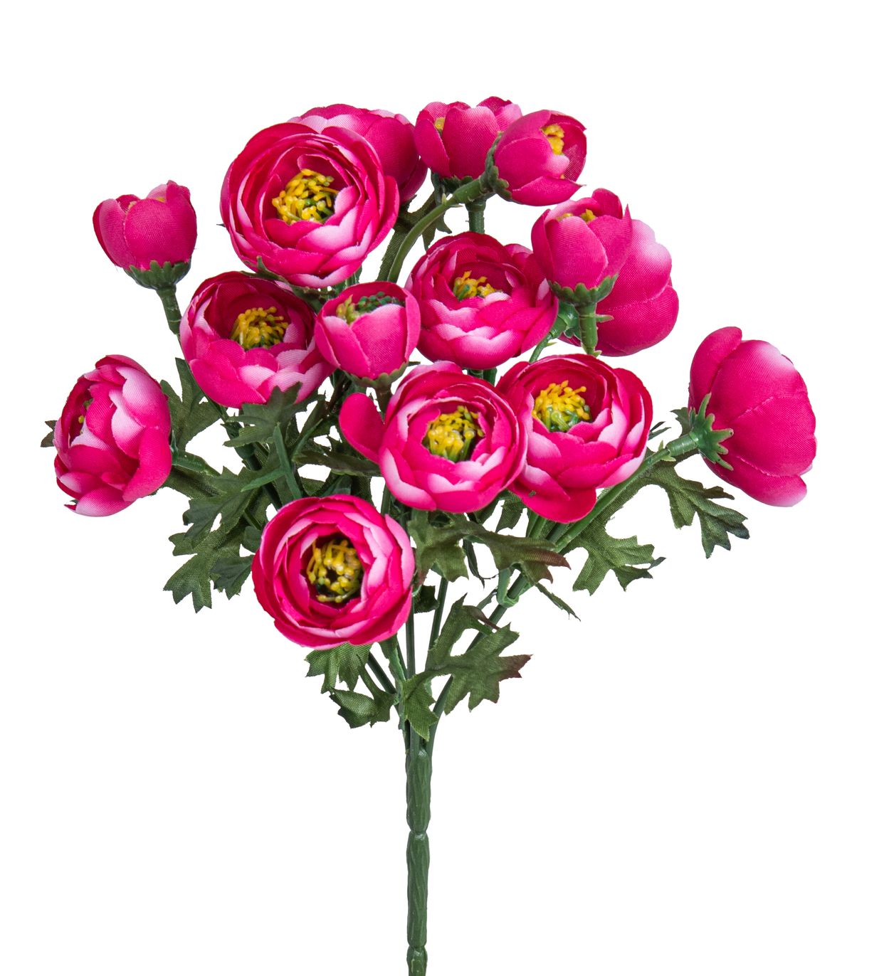 Ranunkelstrauß x 5 28cm Blütenkopf Ø ca. 1,5/4cm Farbe: cerise