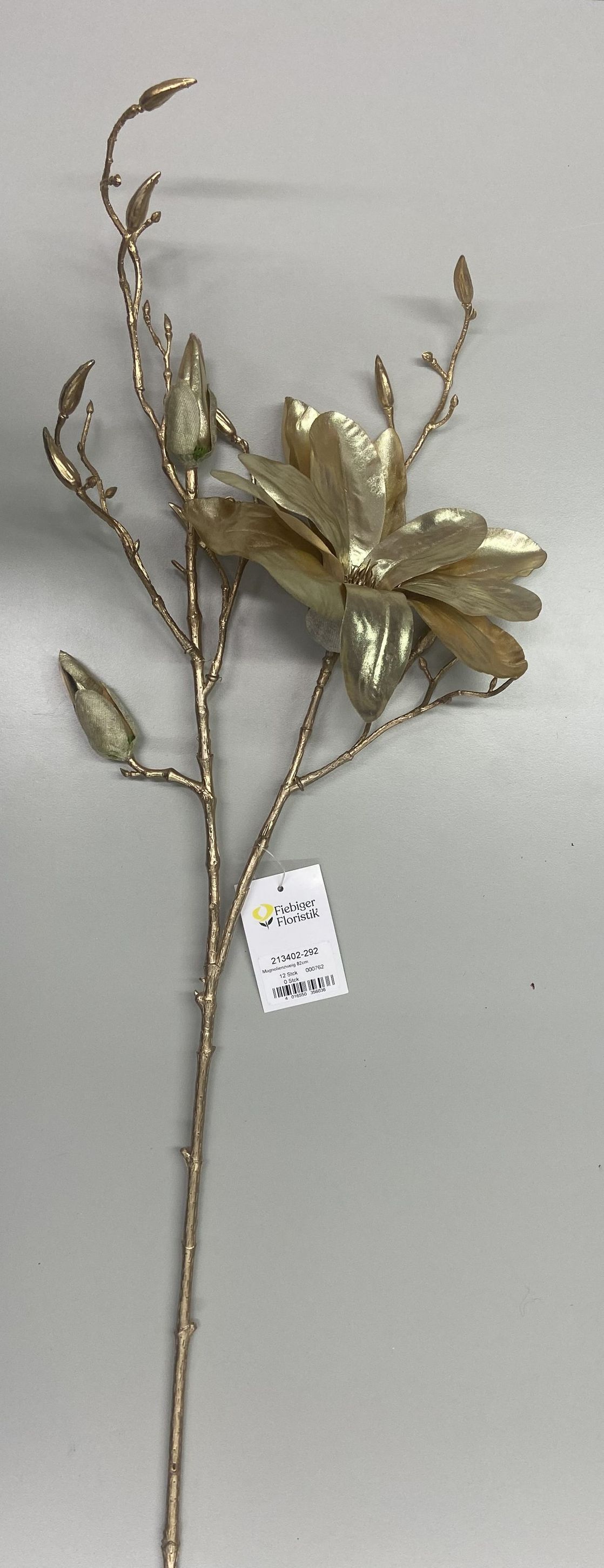 Magnolienzweig 82cm Blütenkopf Ø ca. 3/17cm Farbe: goldgelb