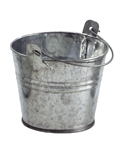 Blecheimer mittel 6,5cm Ø ca. 7,5cm Farbe: verzinkt