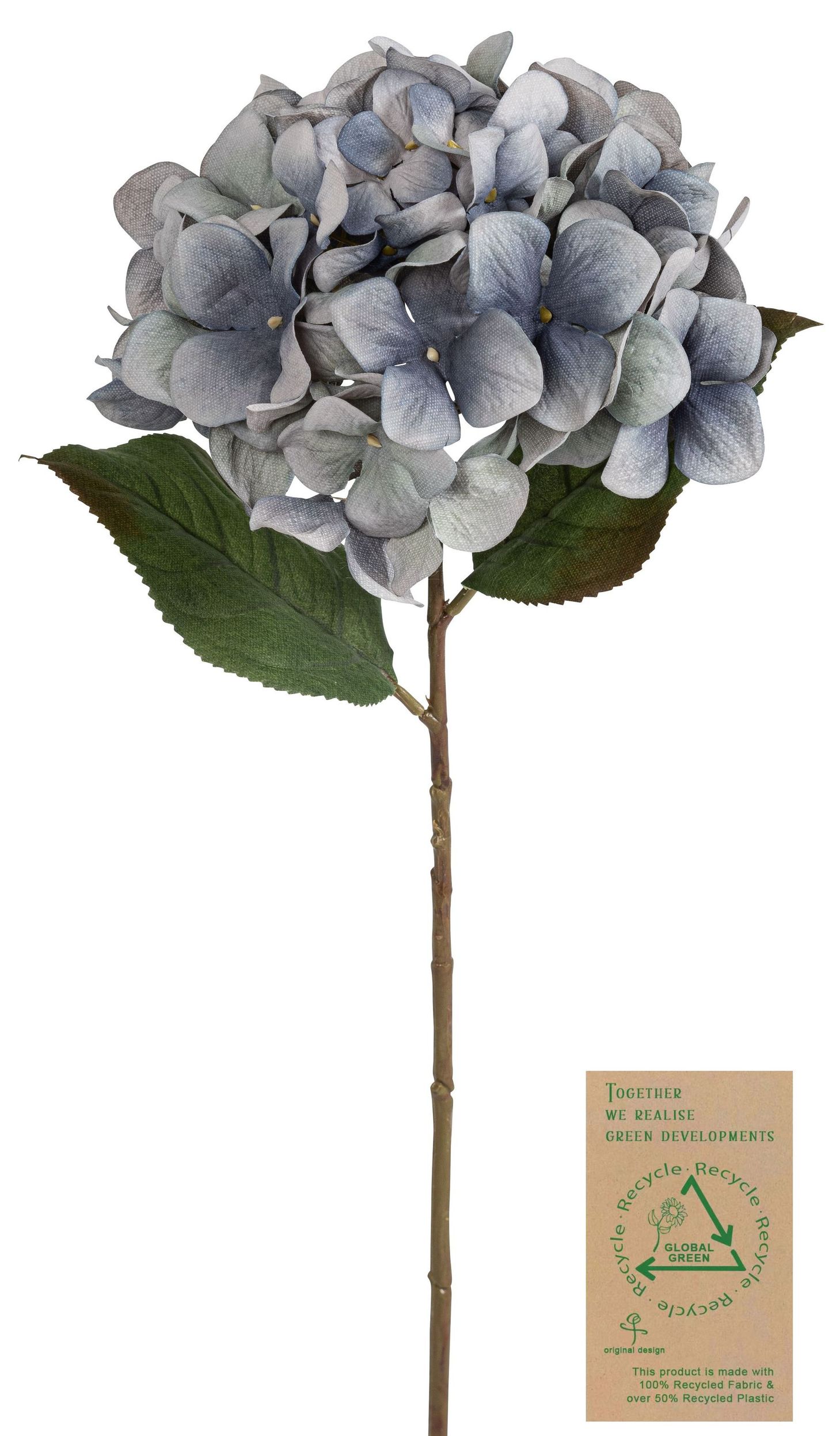 Hortensie RE 68cm Blütenkopf Ø ca. 20cm Farbe: blau