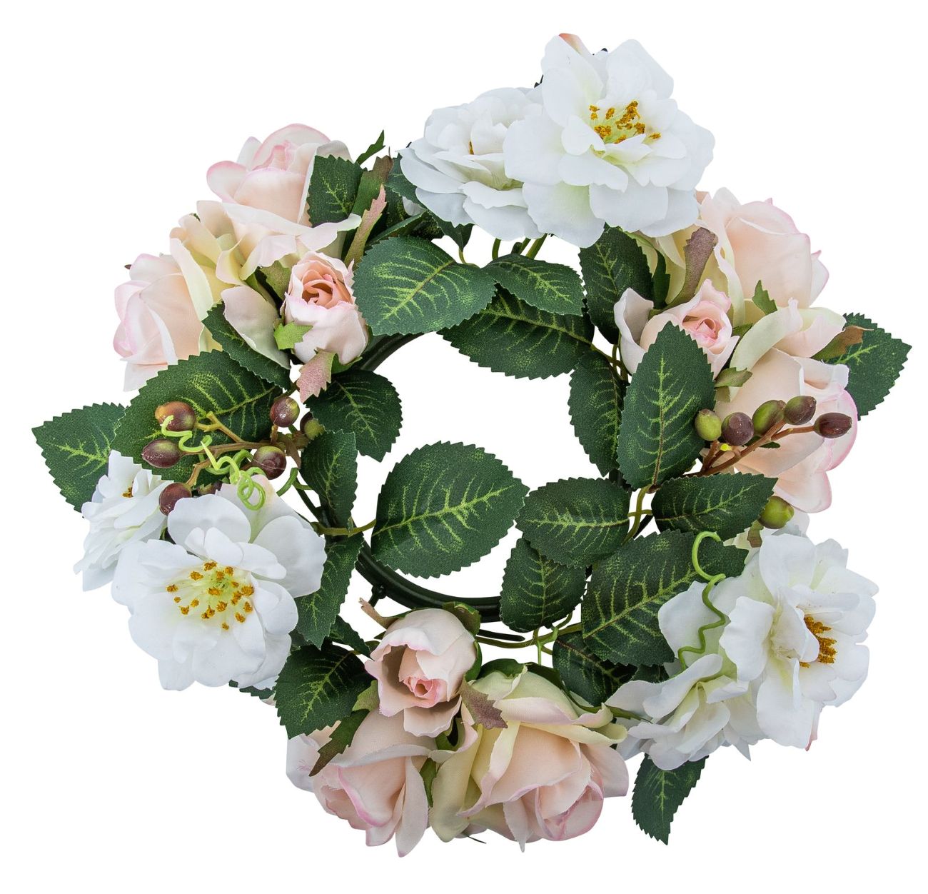 Rosenkranz 20cm Farbe: weiß-rose