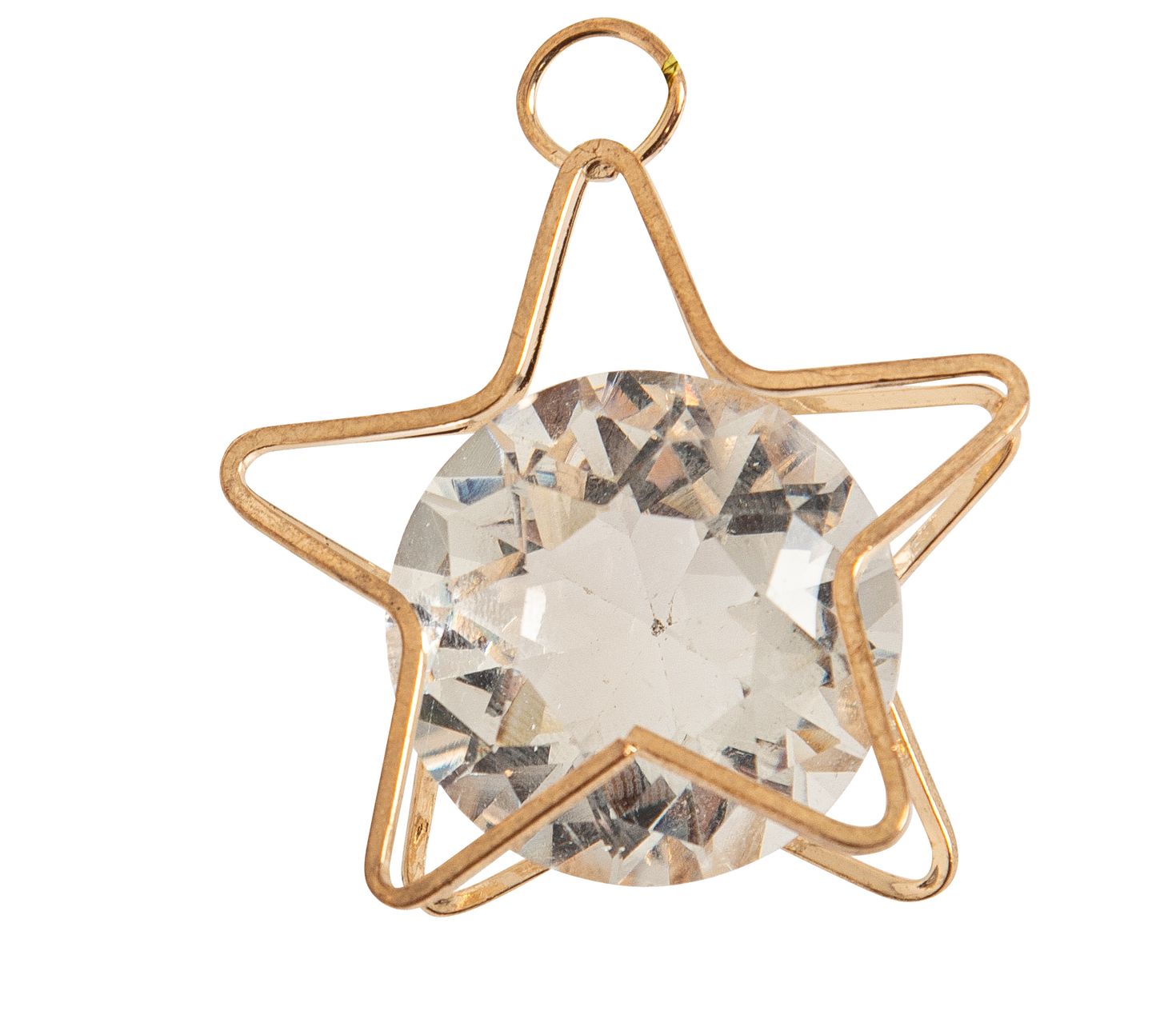 Diamant-Metallstern z.H. 4cm Farbe: klar