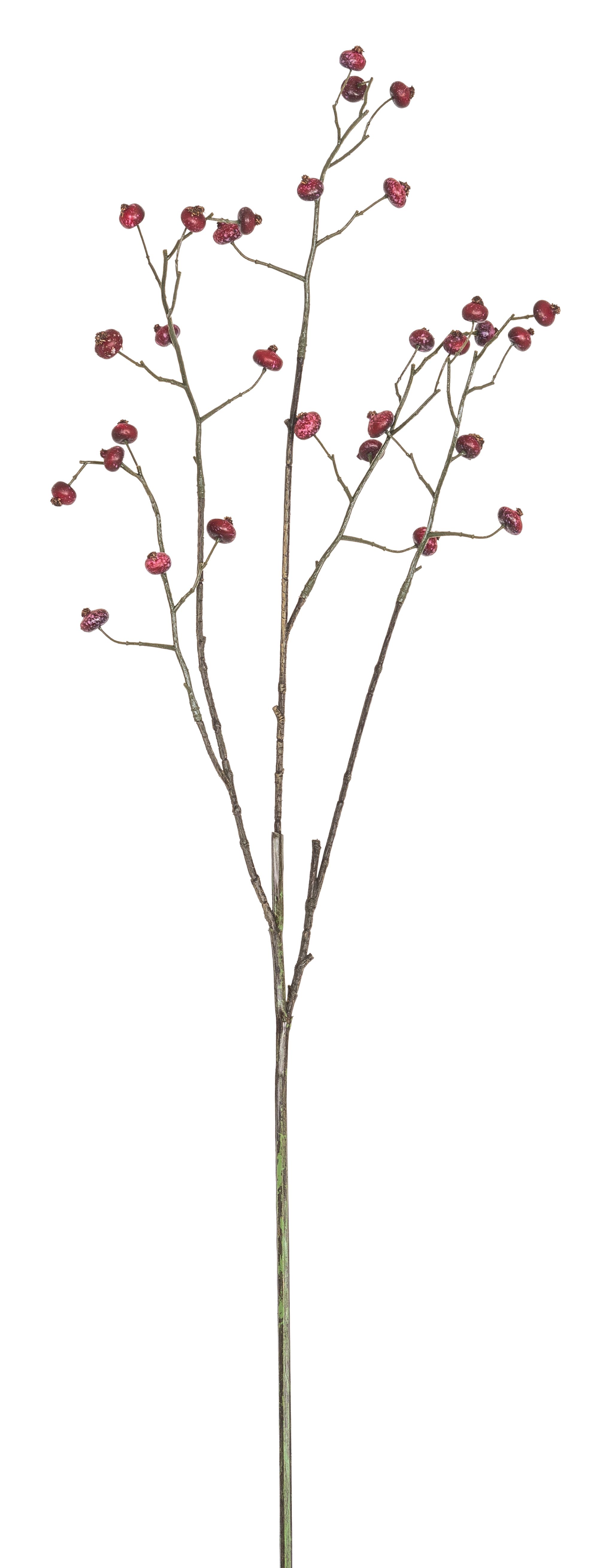Beerenzweig 5-fach 82cm Farbe: burgund