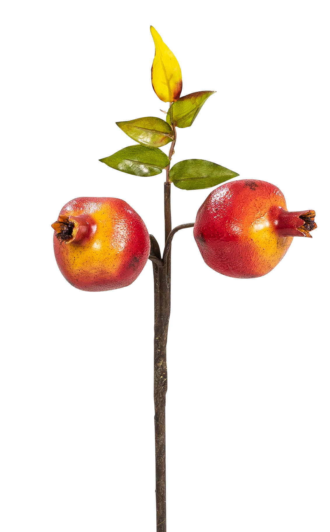Granatapfelzweig x 2 37cm Farbe: rot-gelb