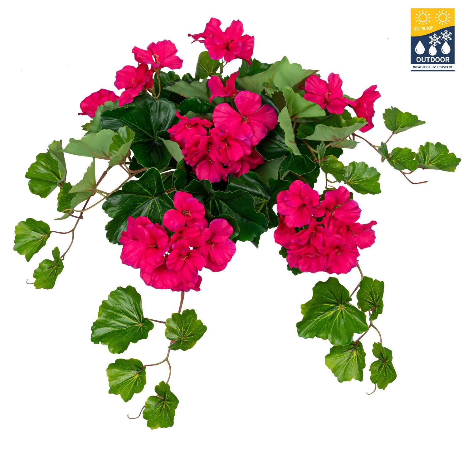 Geranienbusch UV 9-fach 48cm Outdoor Farbe: cerise