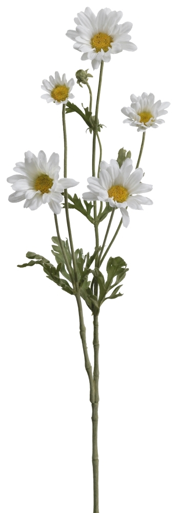 Margeritenzweig x 7 66cm Blütenkopf Ø ca. 2,5/6cm Farbe: weiß