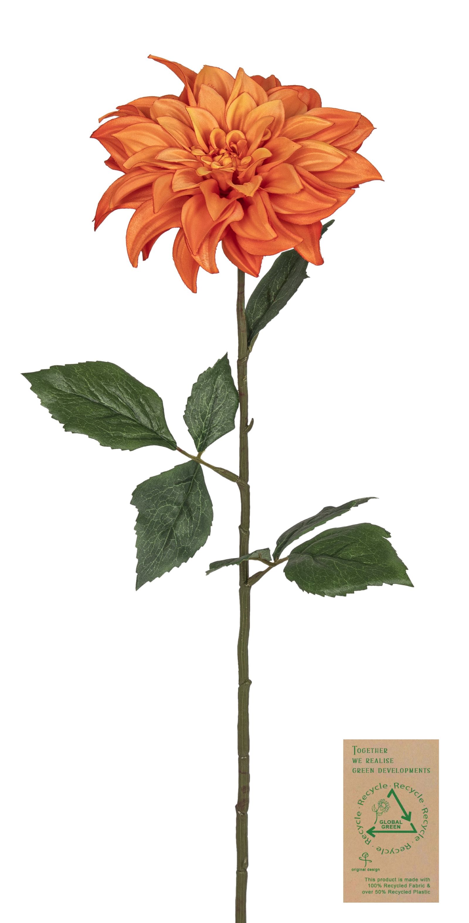Dahlie RE 65cm Blütenkopf Ø ca. 15cm Farbe: orange