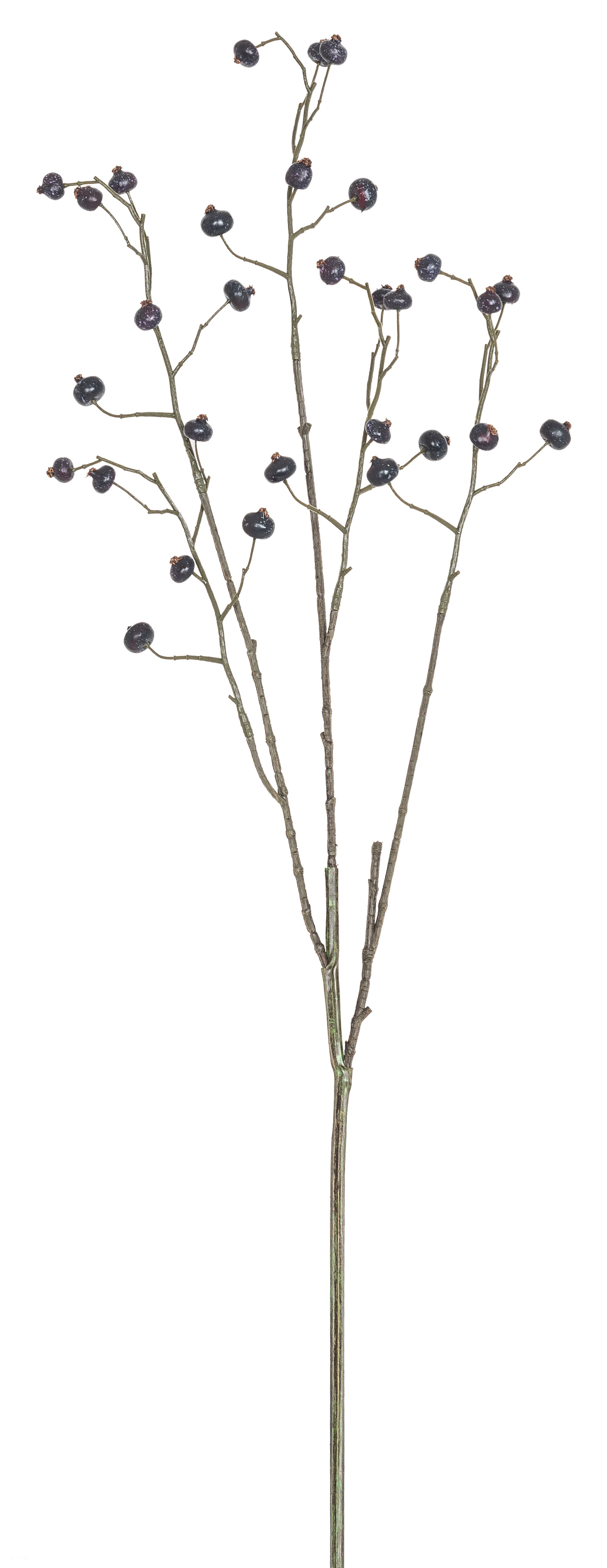 Beerenzweig 5-fach 82cm Farbe: blau