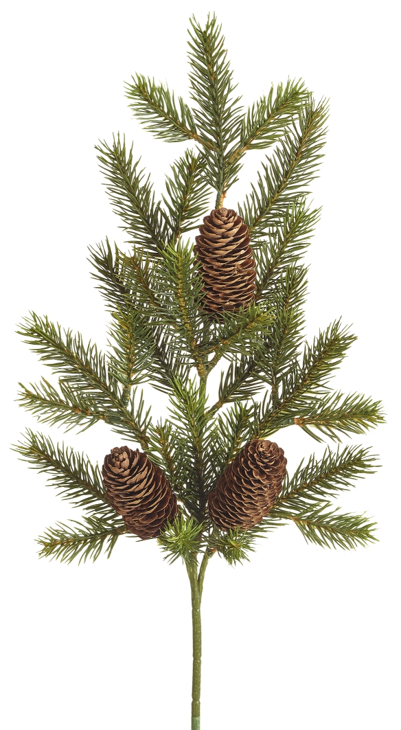 Tannenzapfenzweig x 28 49cm Farbe: grün-braun