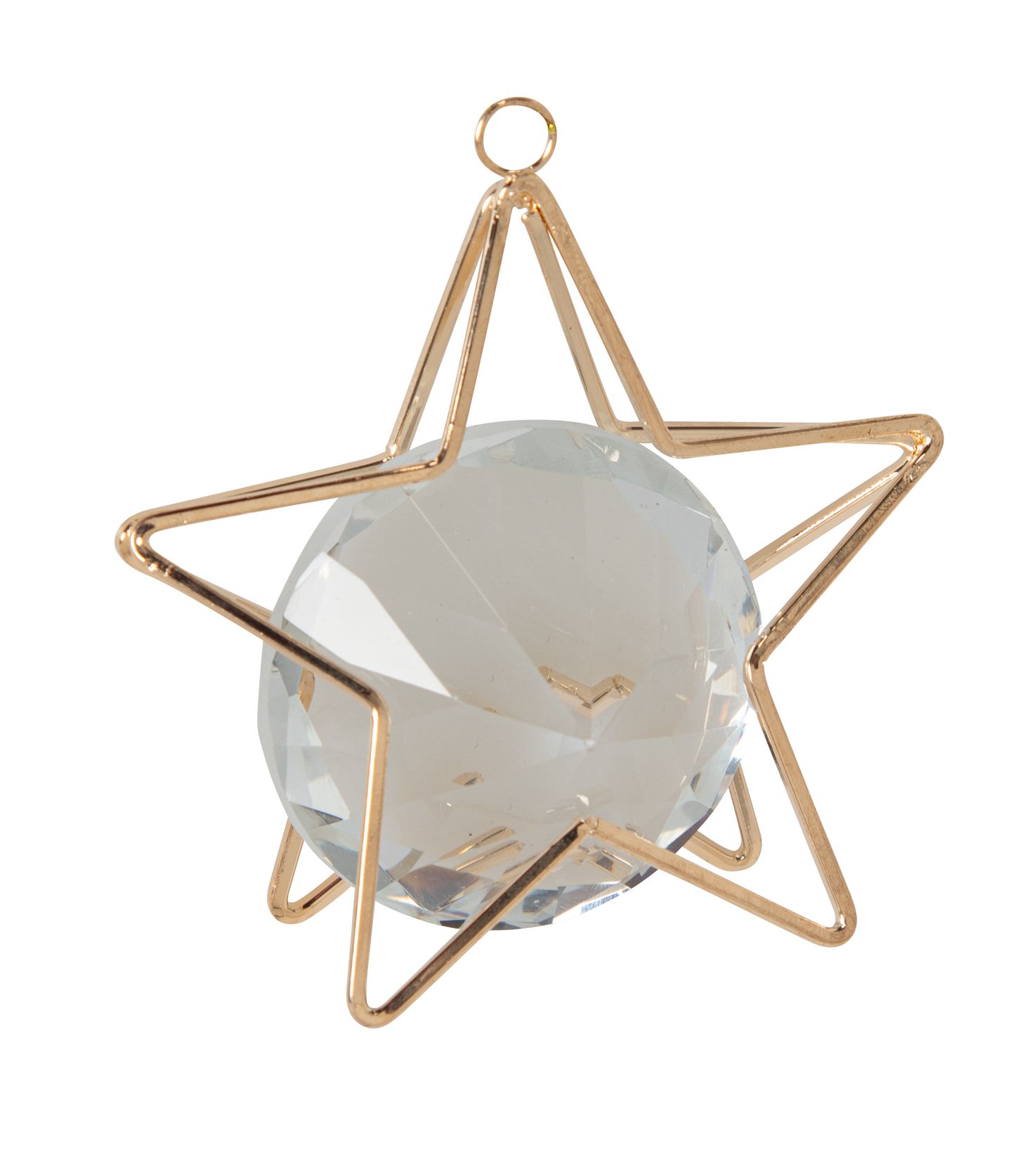 Diamant-Metallstern z.H. 7cm Farbe: klar