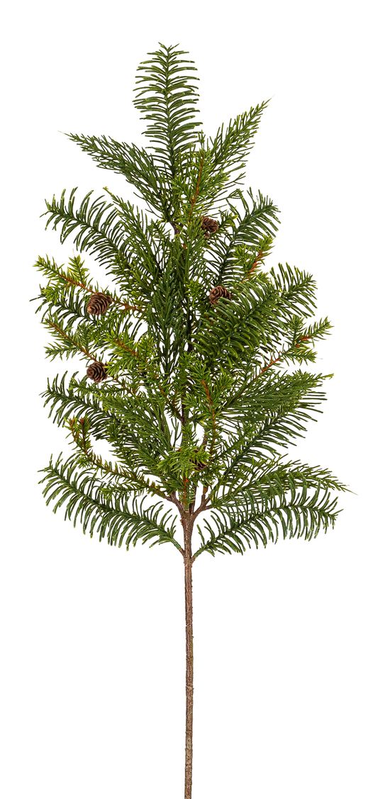 Nobilistannenzypressenzweig mit Zapfen x 5 66cm Farbe: grün-braun