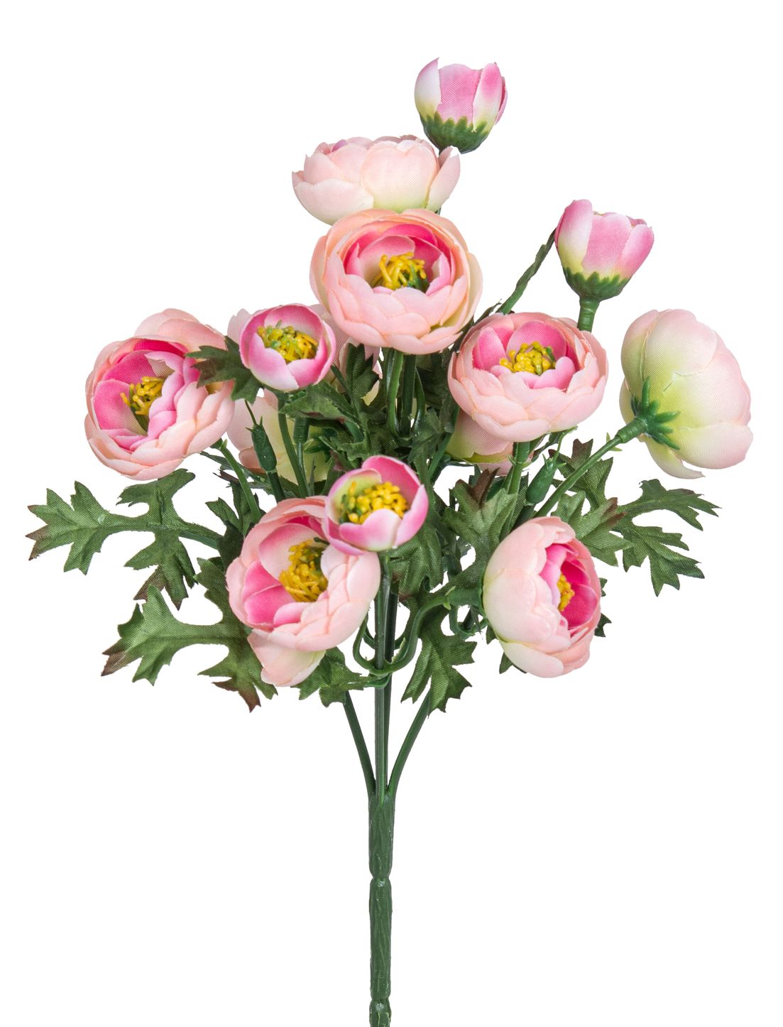 Ranunkelstrauß x 5 28cm Blütenkopf Ø ca. 1,5/4cm Farbe: rosé