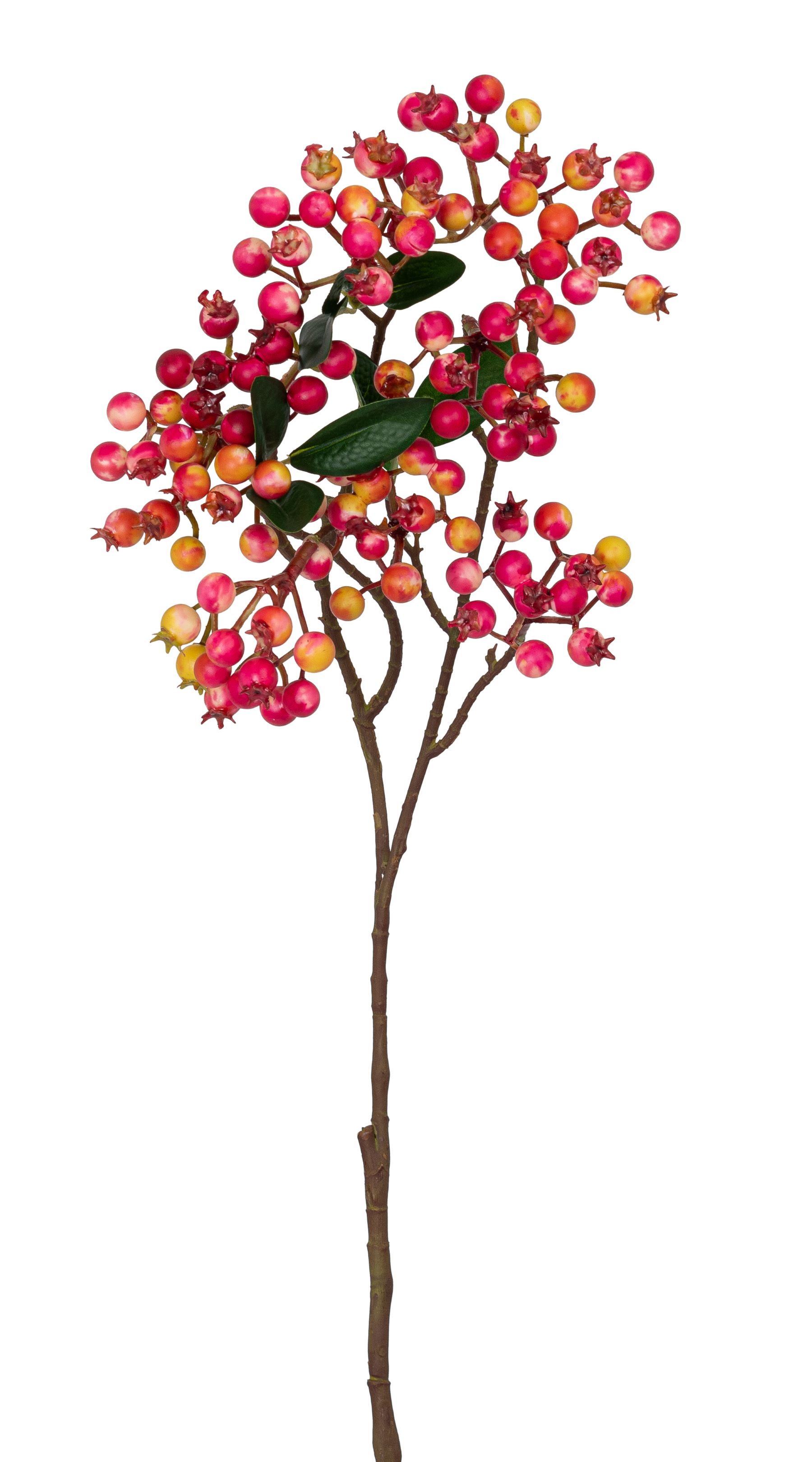 Beerenzweig 8-fach 71cm Farbe: altrosé