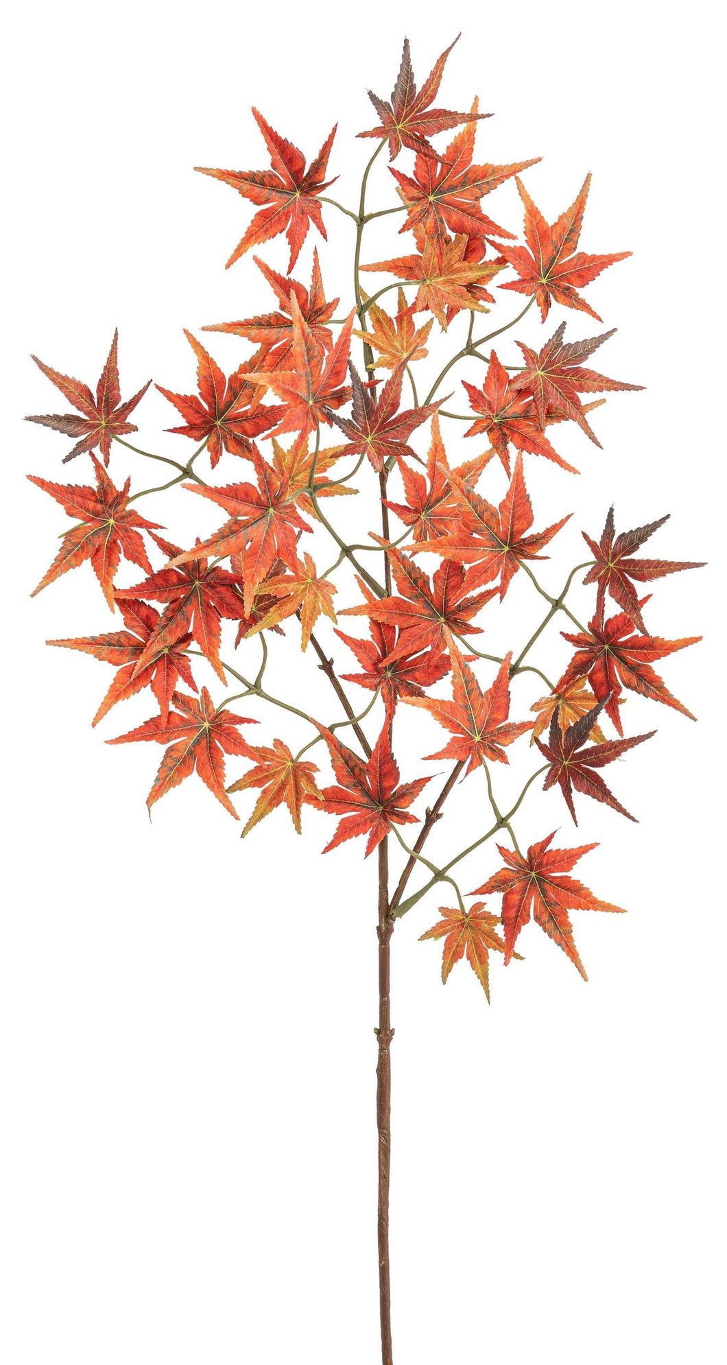 Ahornzweig Mini x 35 73cm Farbe: orange-rot