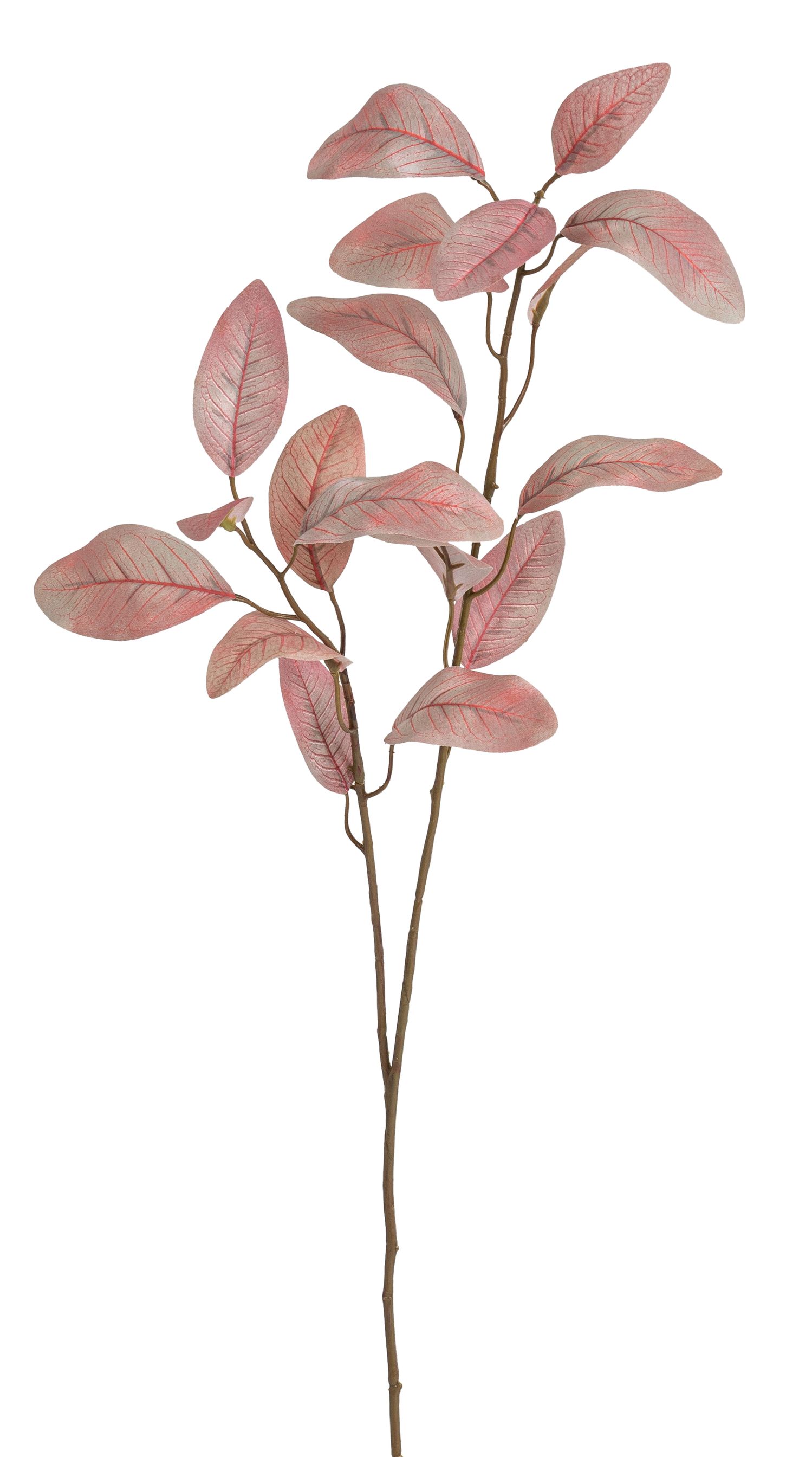 Eukalyptuszweig 2-fach 85cm Farbe: rosé-weiß
