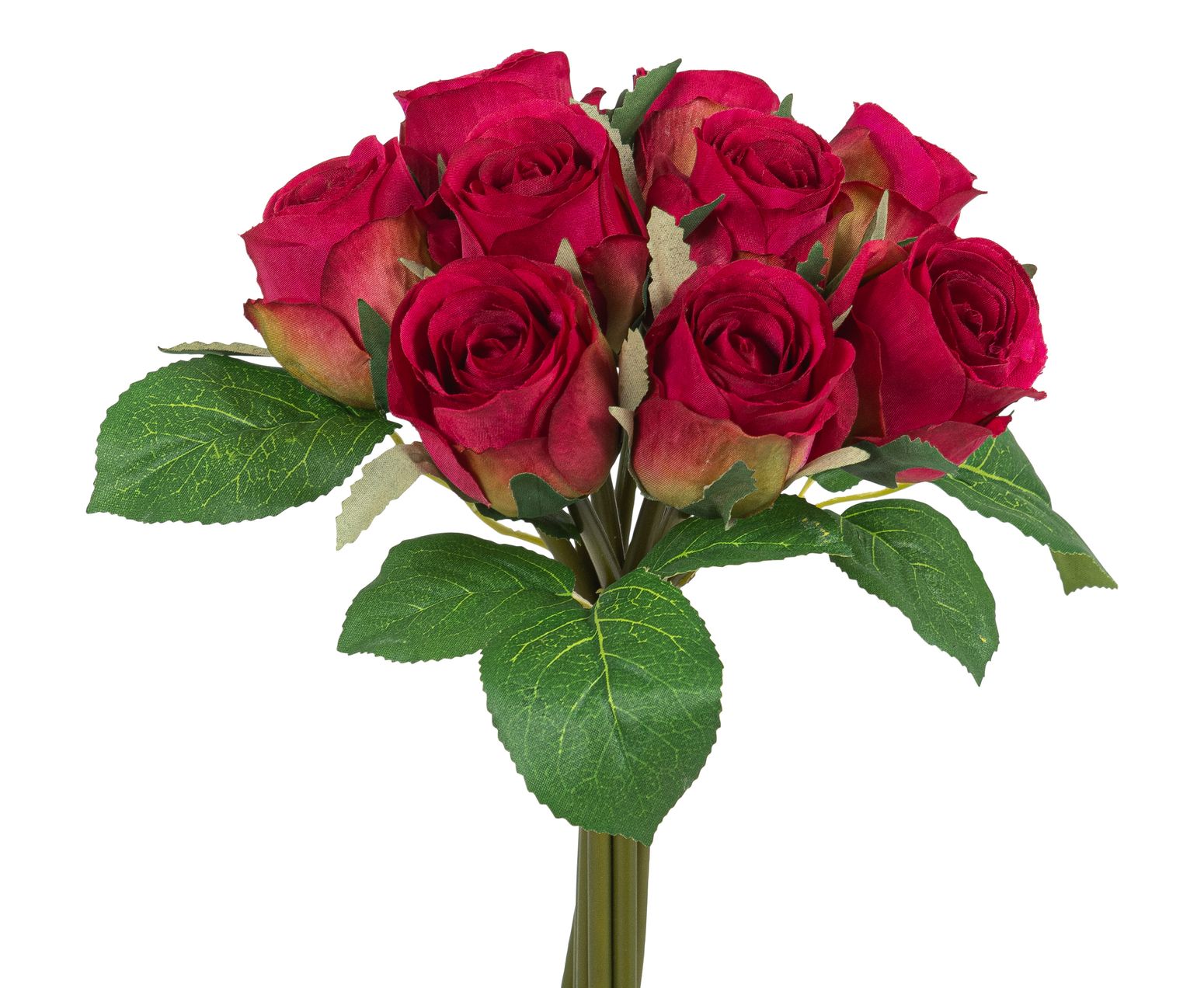 Rosenbund x 9 22cm Blütenkopf Ø ca. 4cm Farbe: cerise