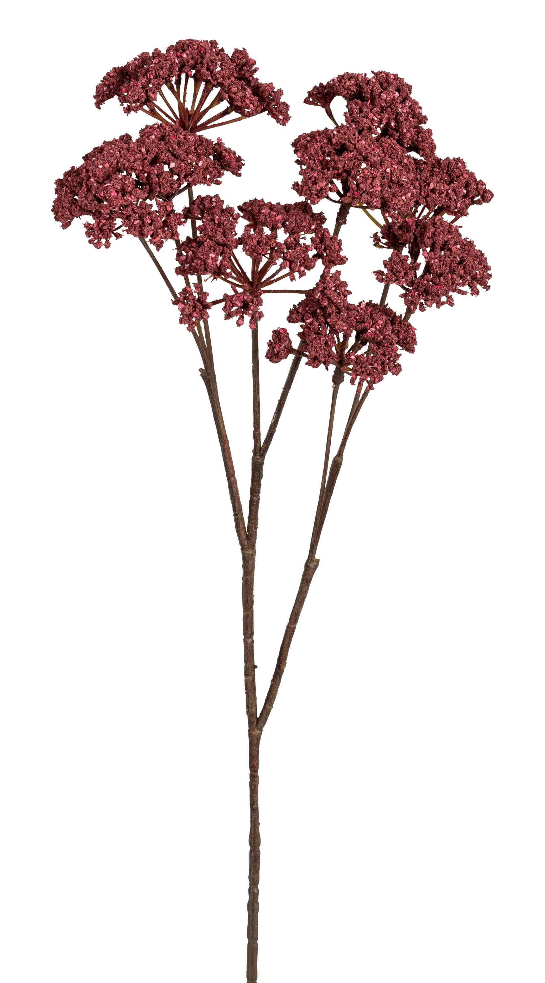 Doldenzweig 9-fach 57cm Farbe: burgund