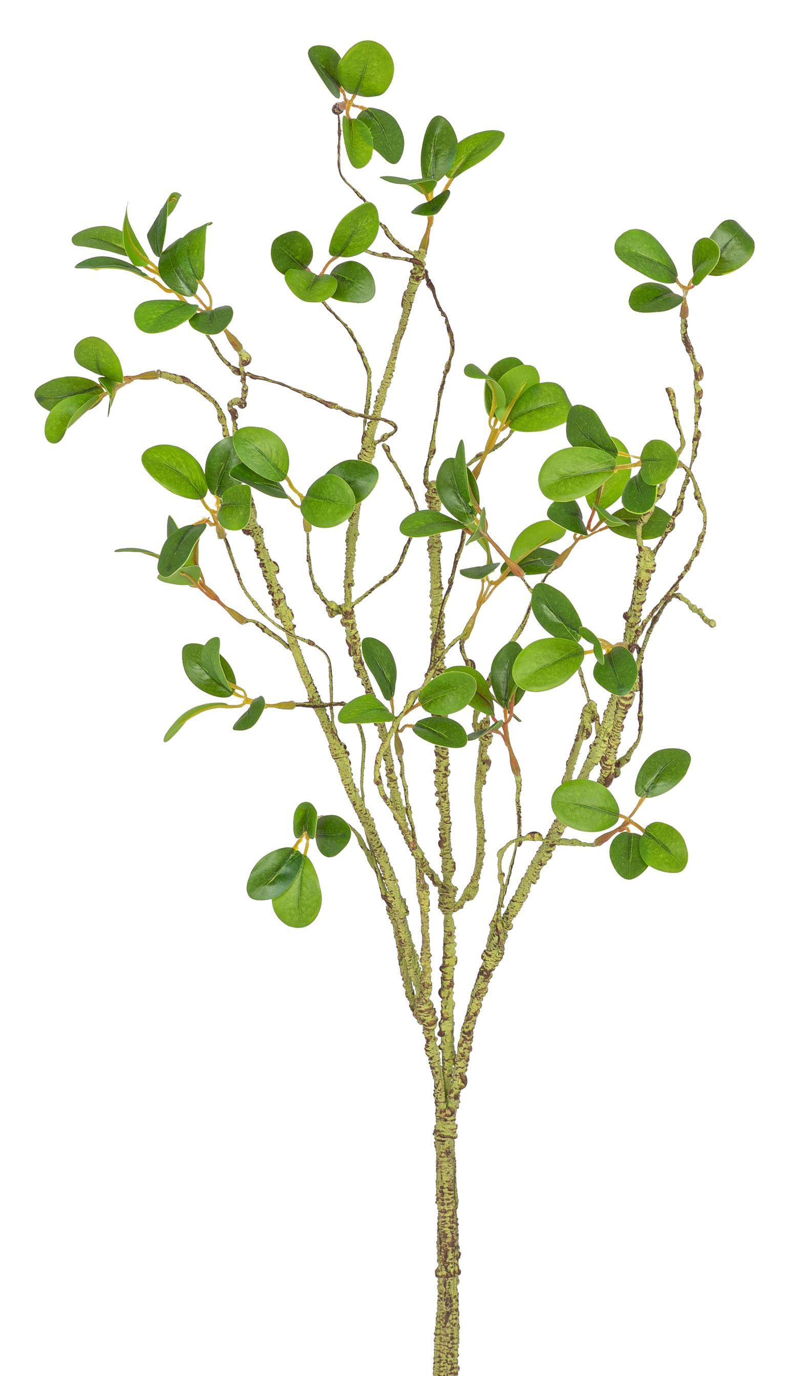 Blätterzweig 3-fach 78cm Farbe: grün