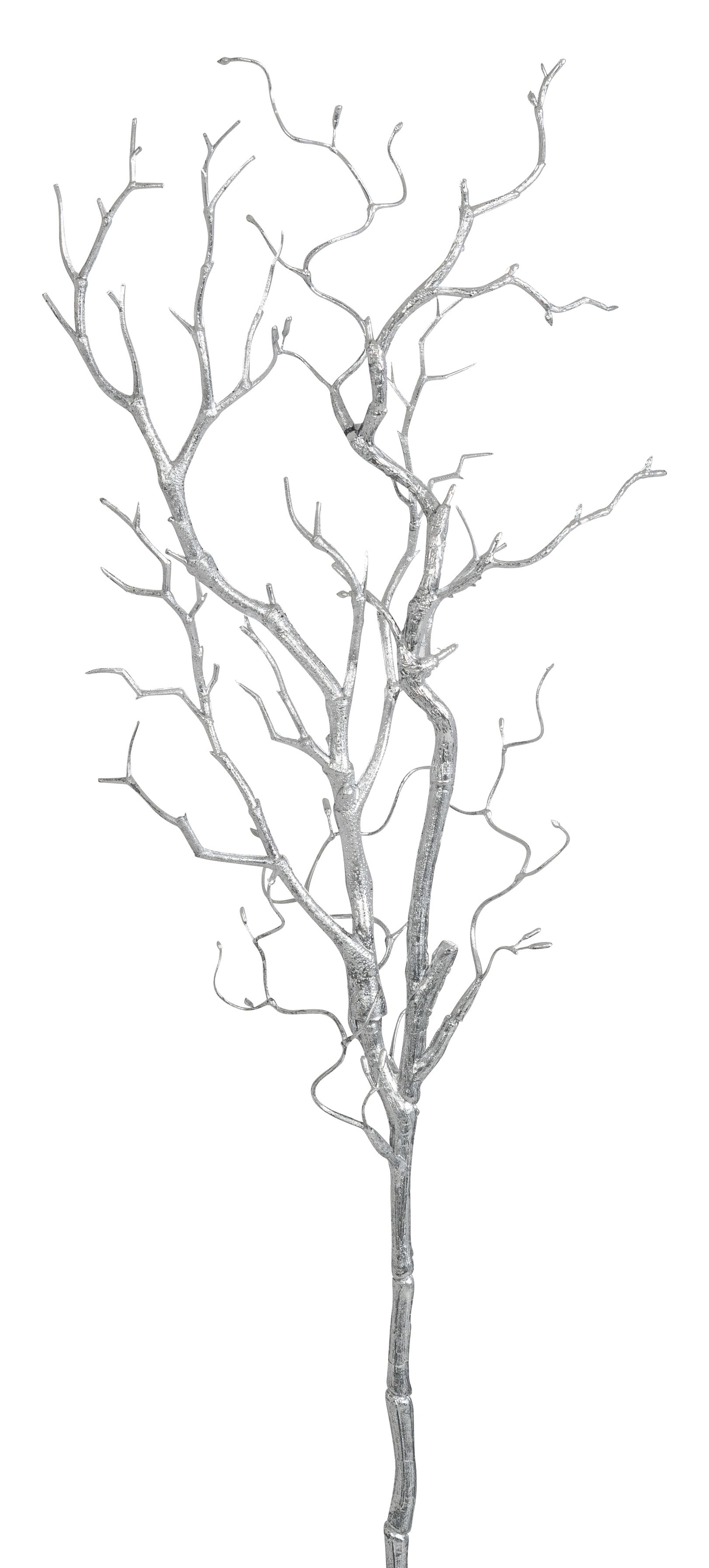 Hartriegelzweig 2-fach 70cm Farbe: silber