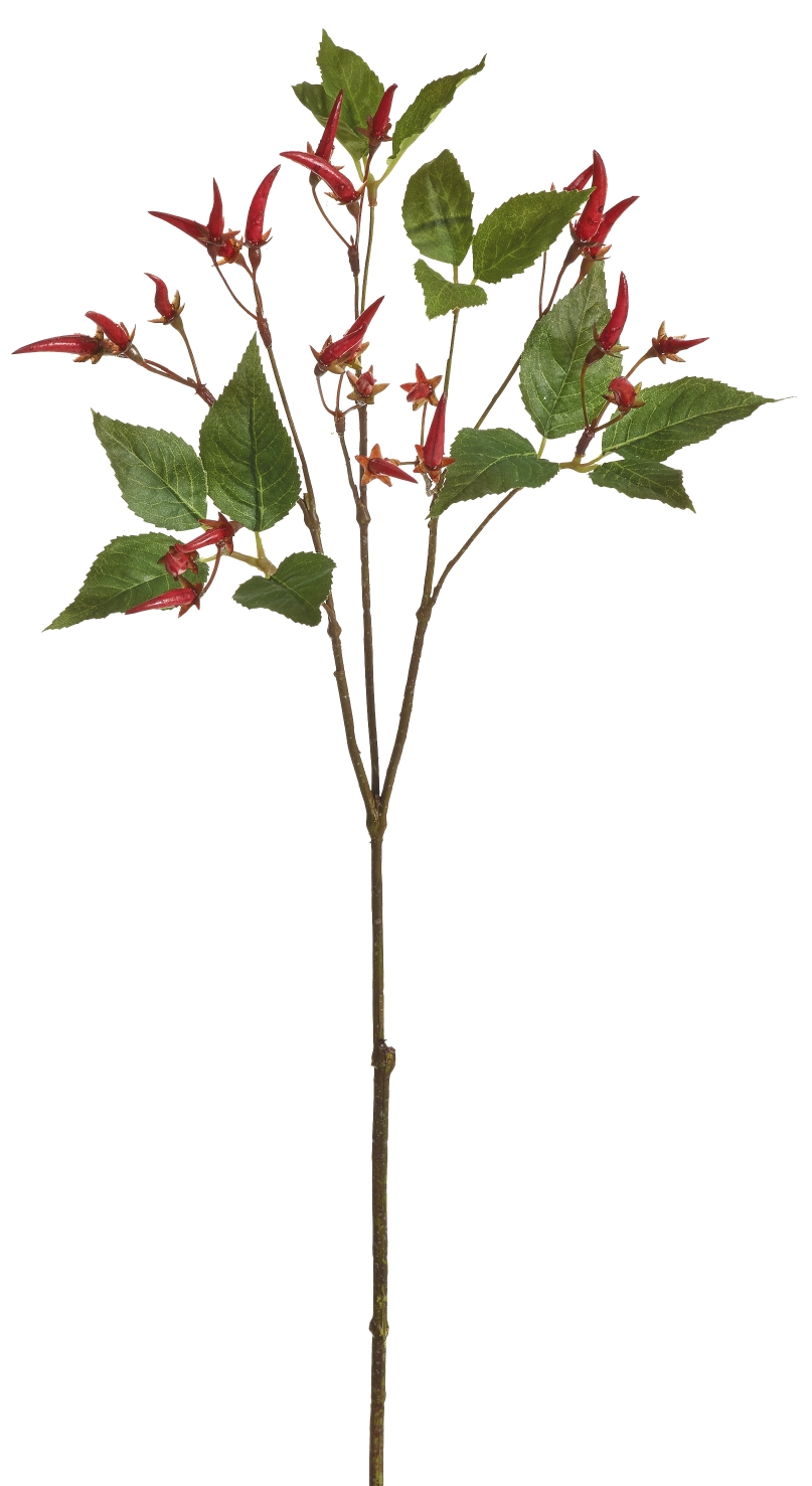 Chilizweig x 24 69cm Farbe: rot