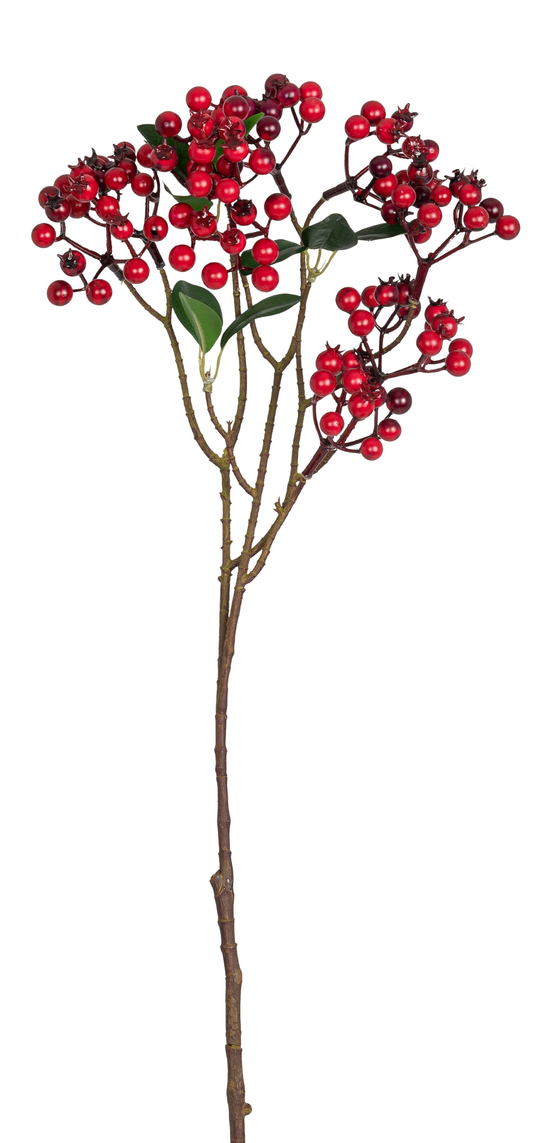 Beerenzweig 8-fach 71cm Farbe: rot
