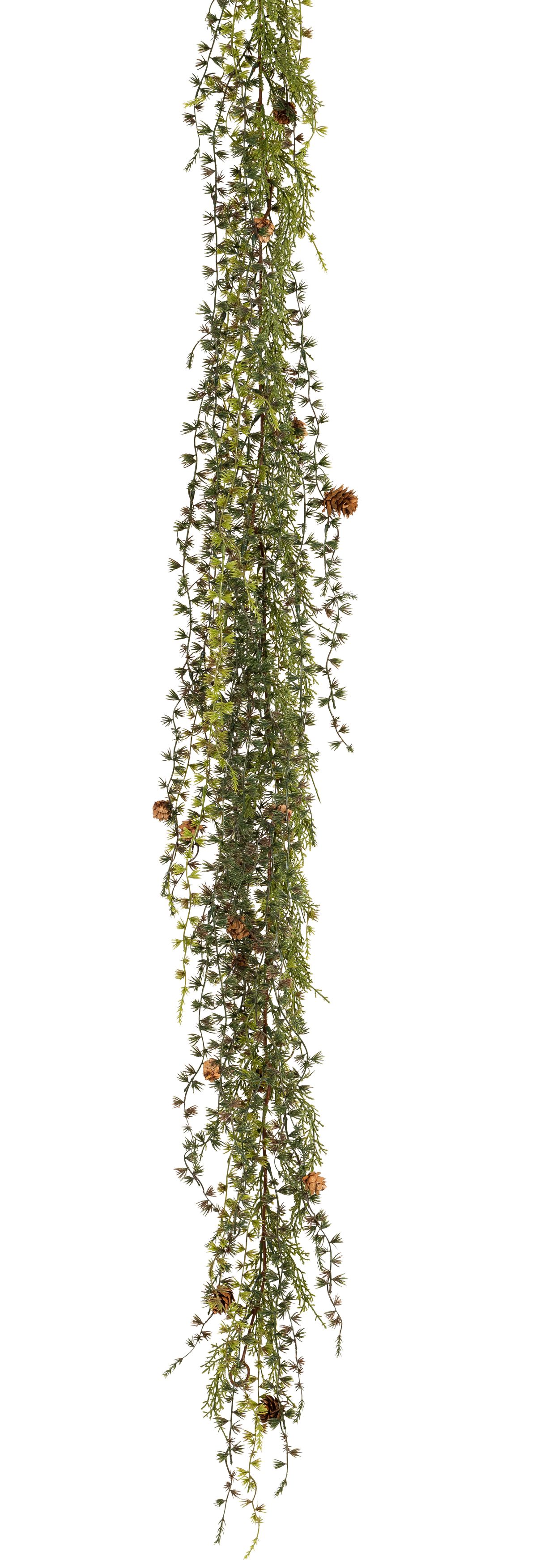 Lärchenzapfengirlande 180cm Farbe: grün-braun