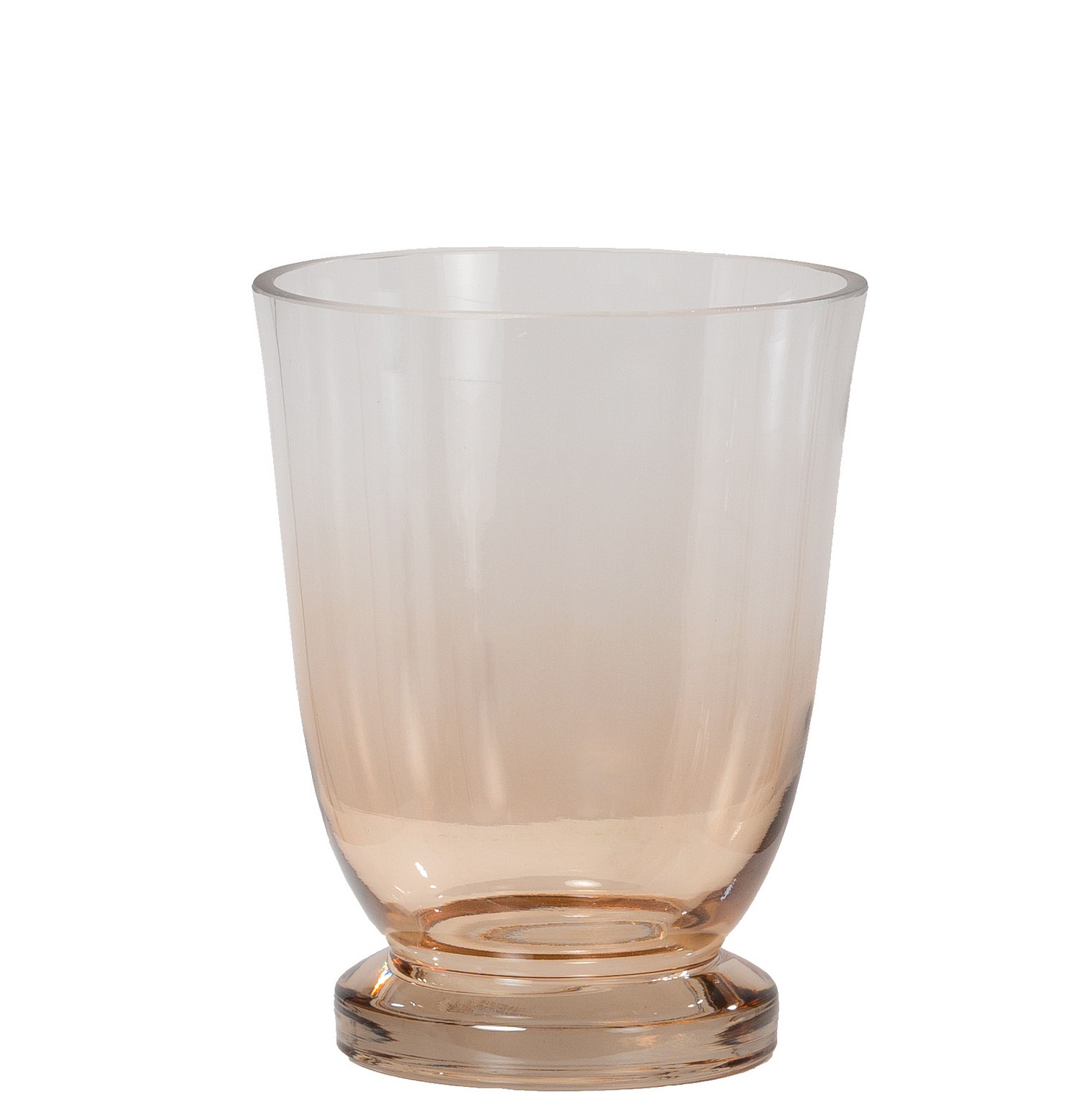 Glasvase-Kelch 14,5x18,5cm Farbe: braun-klar