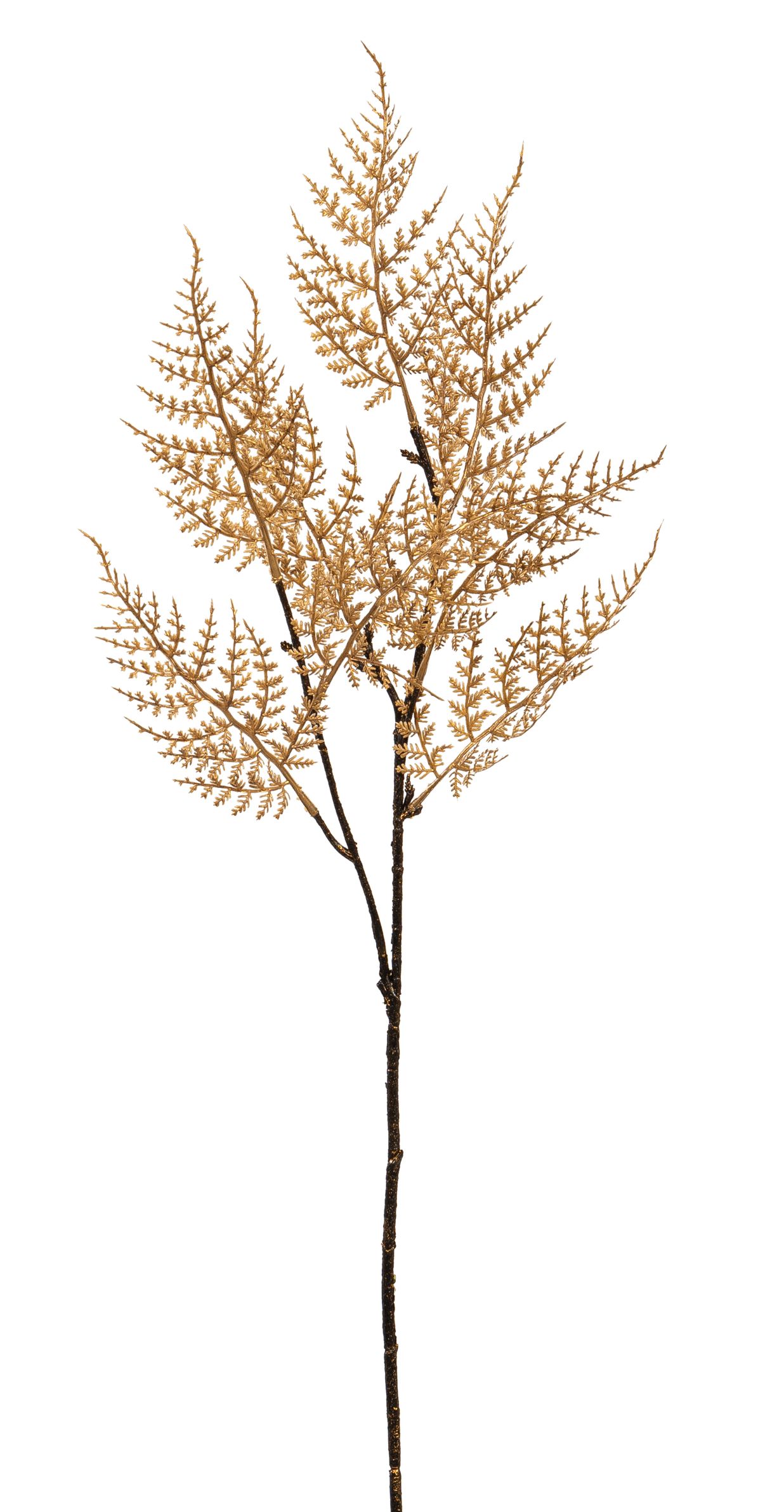 Farnzweig x 8 73cm Farbe: gold
