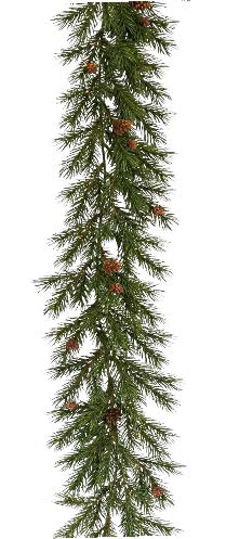 Fichtenzapfengirlande 180cm Farbe: grün-braun