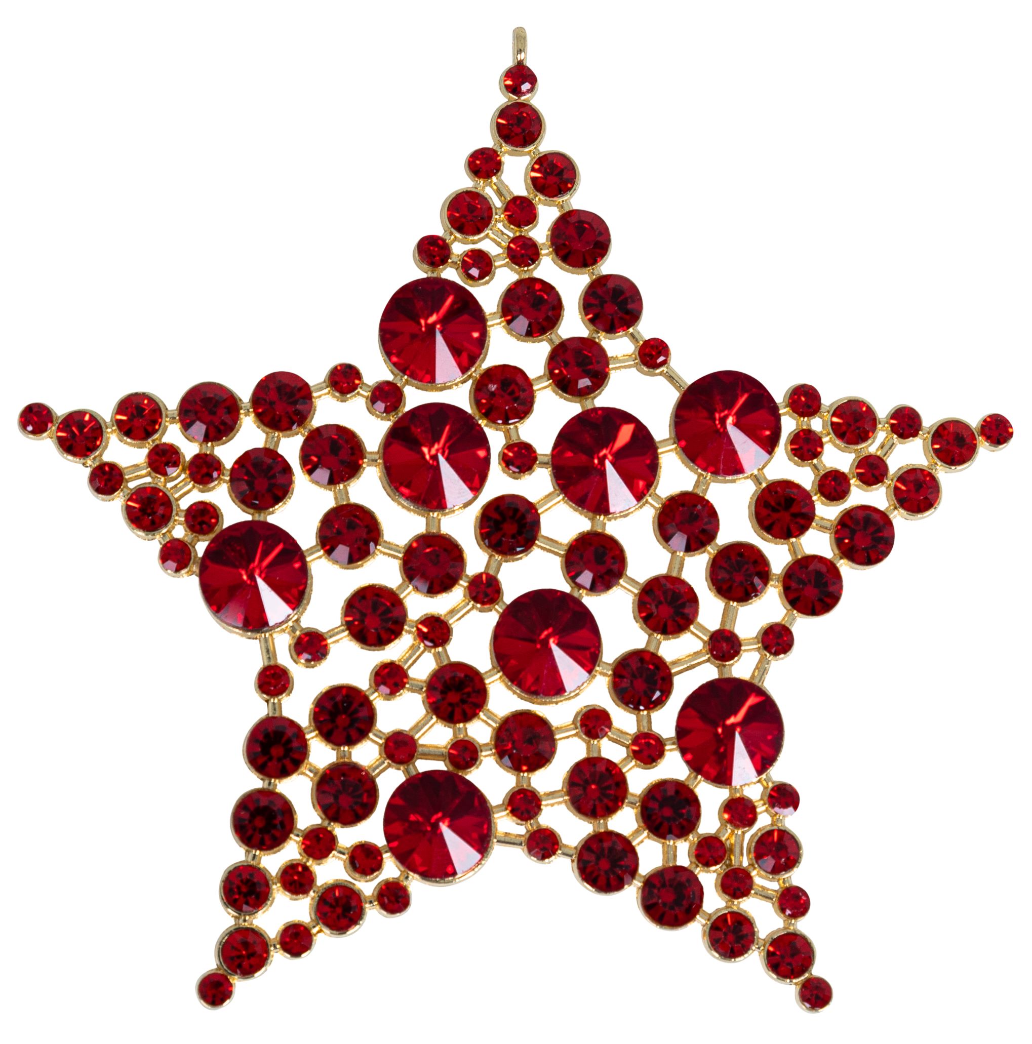 Diamant-Stern z.H. 11,5cm Farbe: rot