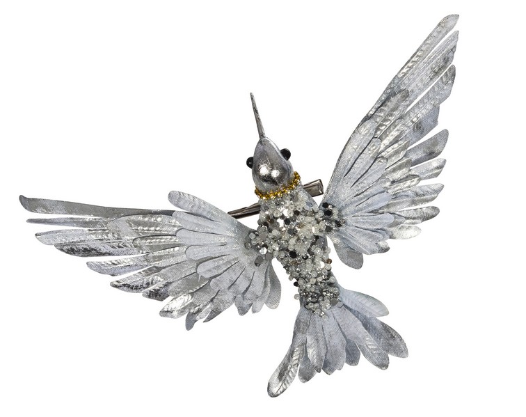 G.-Kolibri mit Clip 14cm Farbe: silber