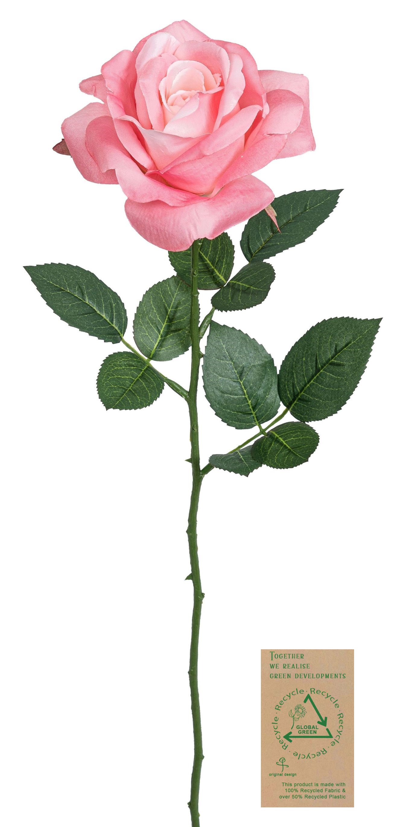Rose RE 63cm Blütenkopf Ø ca. 13cm Farbe: malve