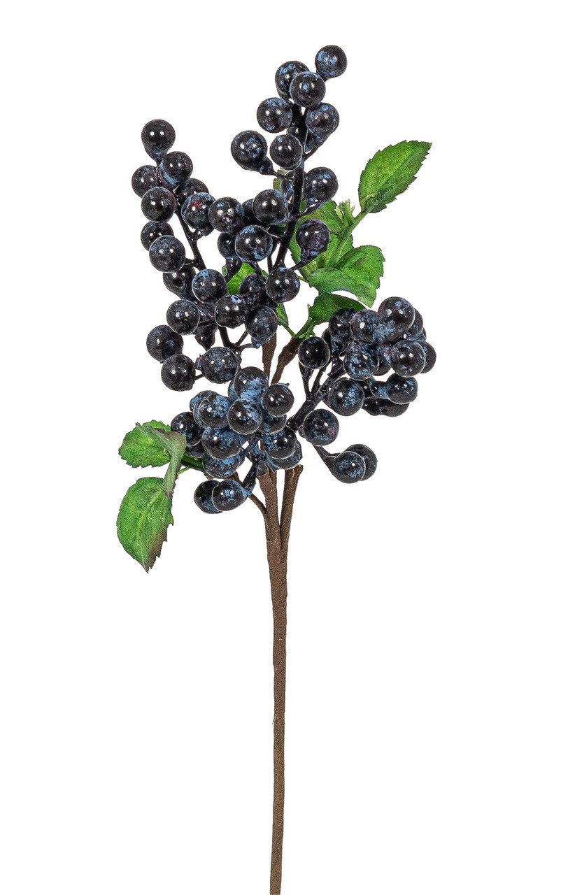 Beerenzweig 4-fach 30cm Farbe: blau