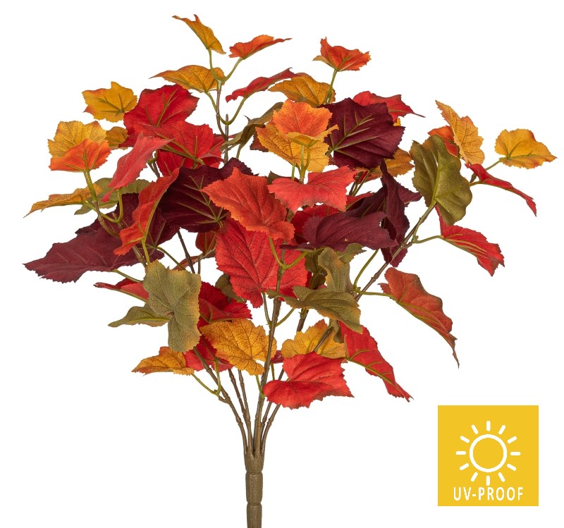 Weinlaubbusch UV x 68 7-fach 48cm Farbe: rot-grün