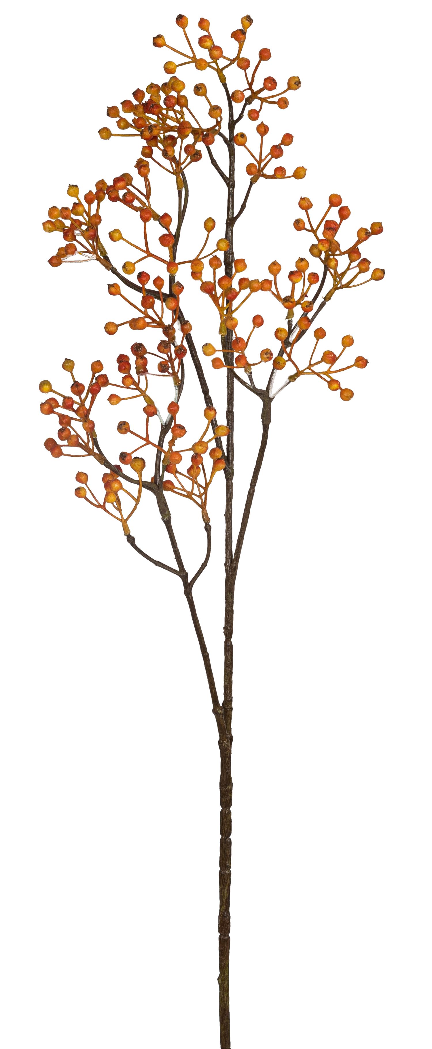 Beerenzweig 4-fach 80cm Farbe: orange