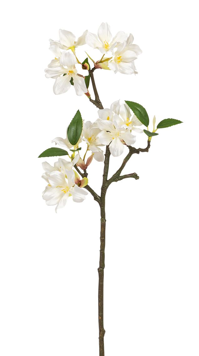Kirschblütenzweig 3-fach 42cm Farbe: weiß