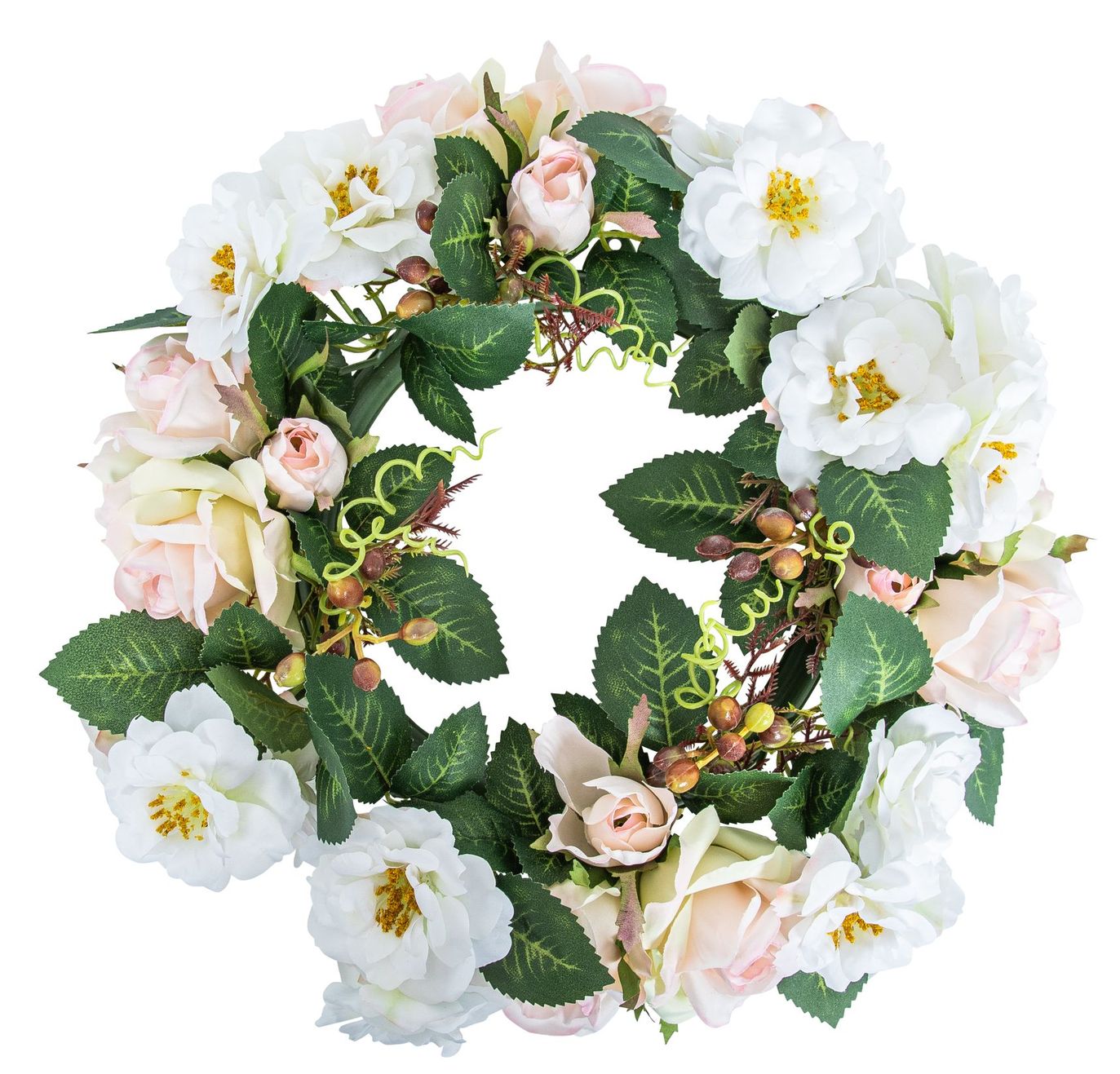Rosenkranz 30cm Farbe: weiß-rose