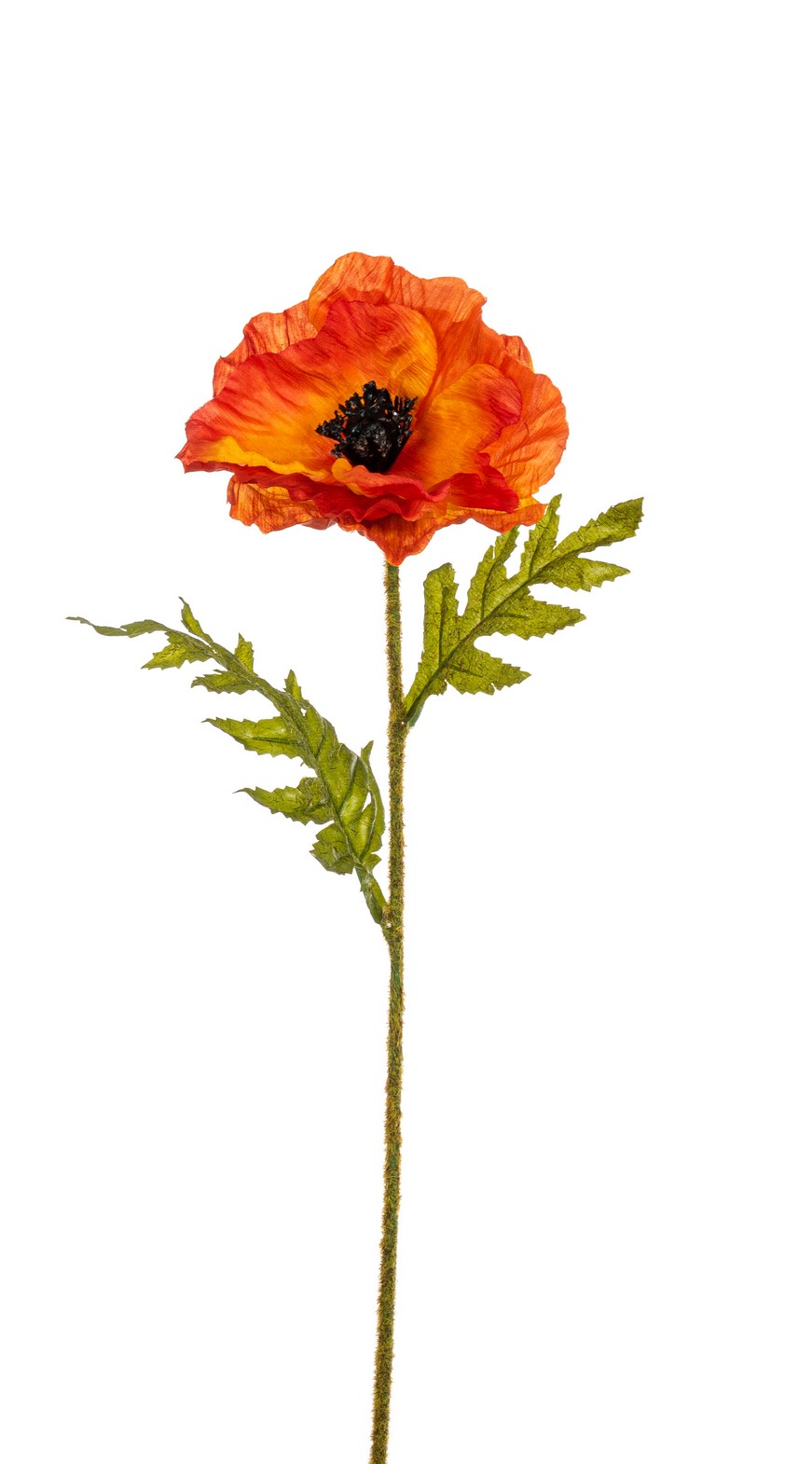 Mohnblume 58cm Blütenkopf Ø ca. 12cm Farbe: orange-gelb