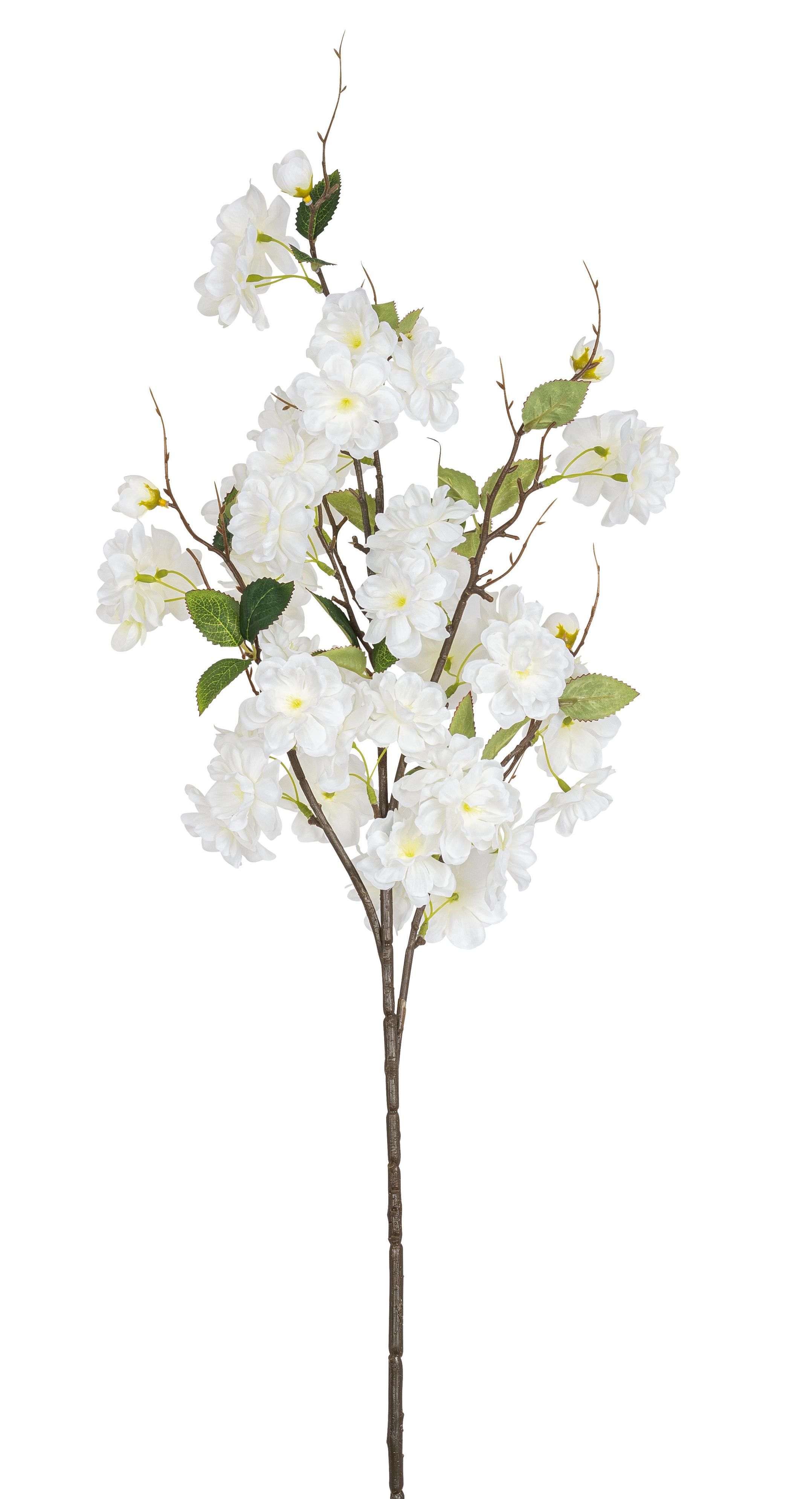 Kirschblütenzweig 4-fach 96cm Farbe: weiß