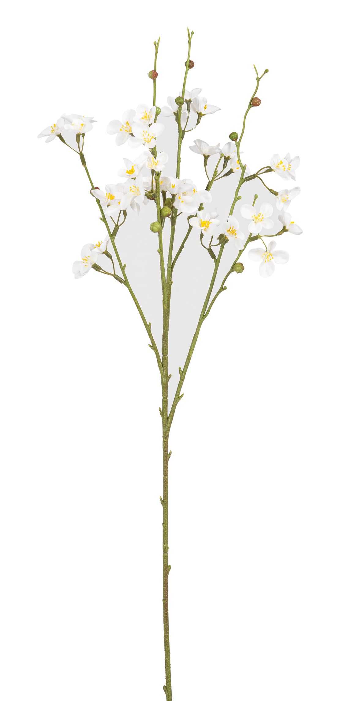 Mandelblütenzweig 4-fach 71cm Farbe: weiß
