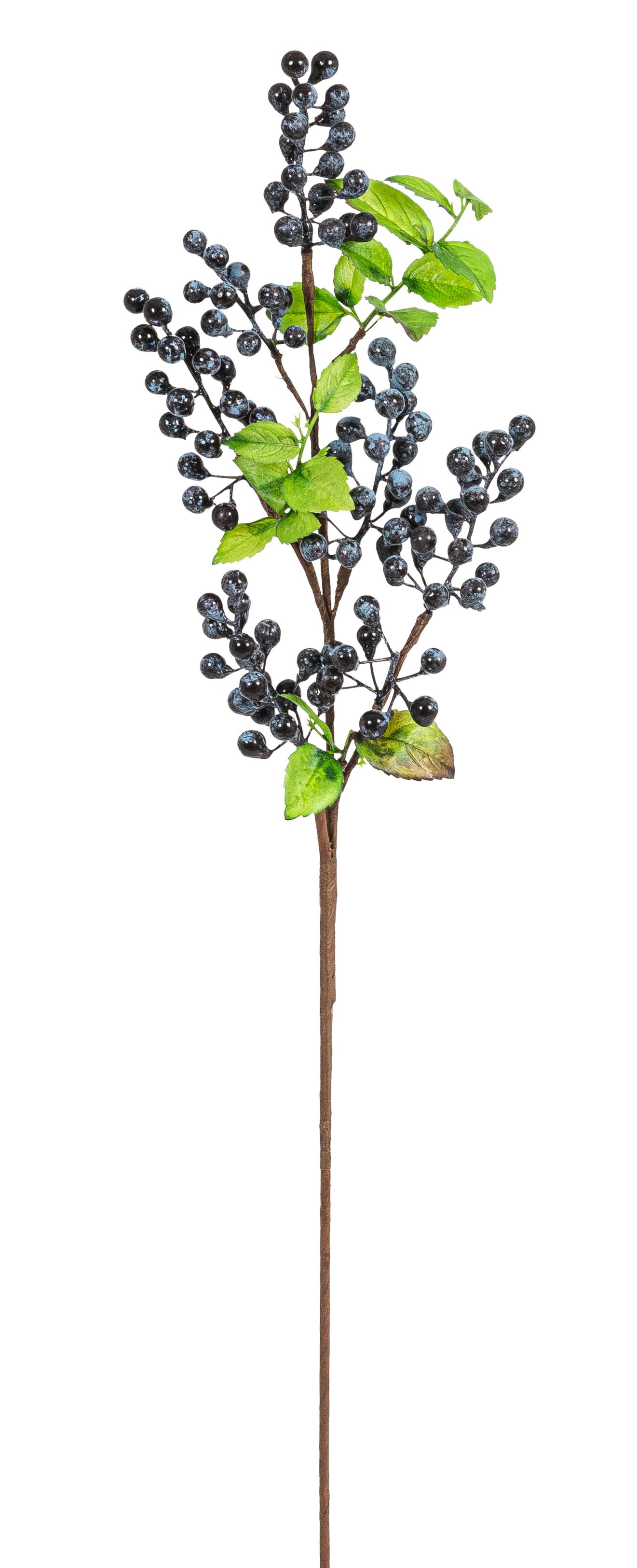 Beerenzweig 6-fach 55cm Farbe: blau