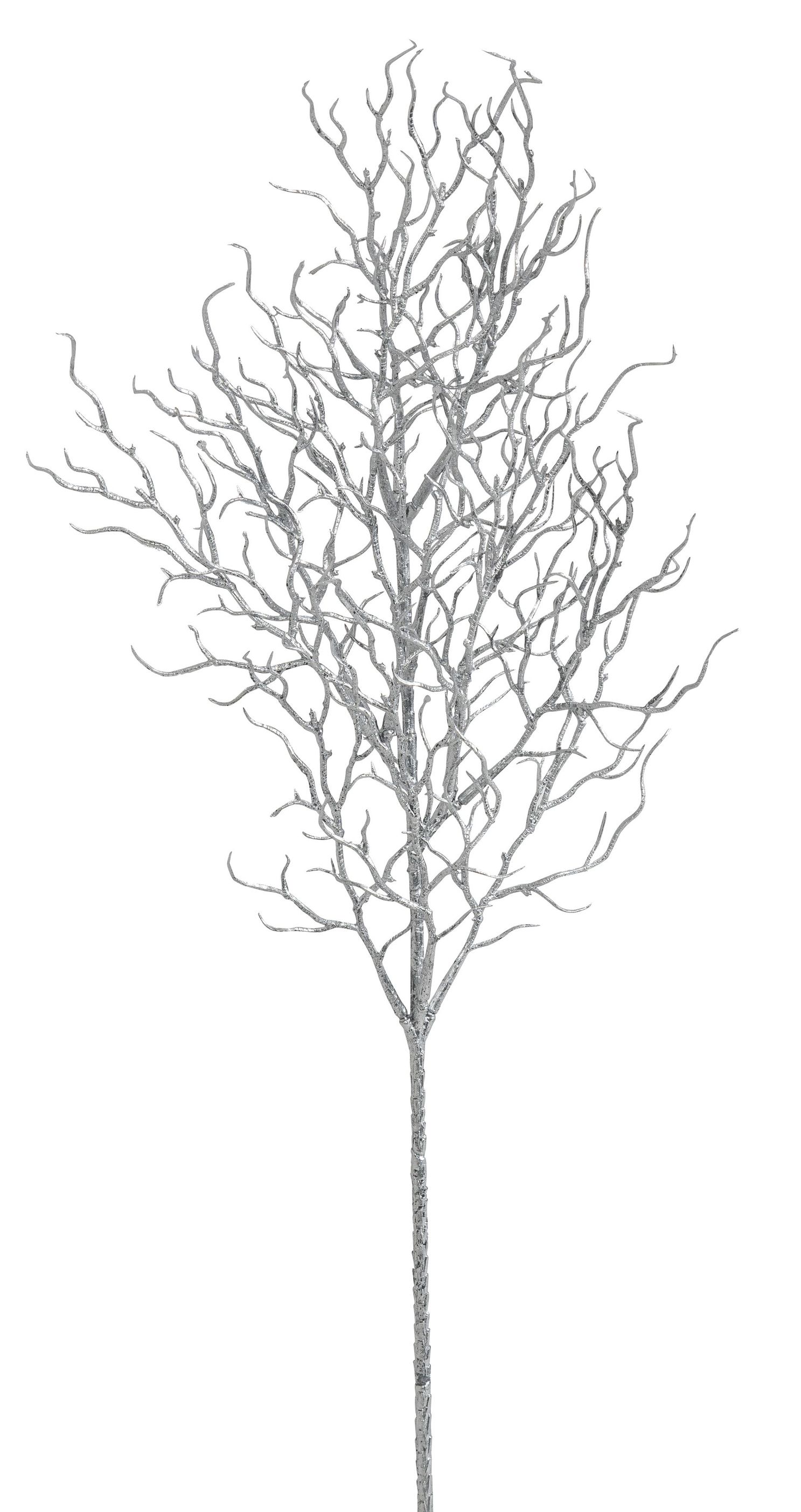 Korallenzweig 5-fach 50cm Farbe: silber