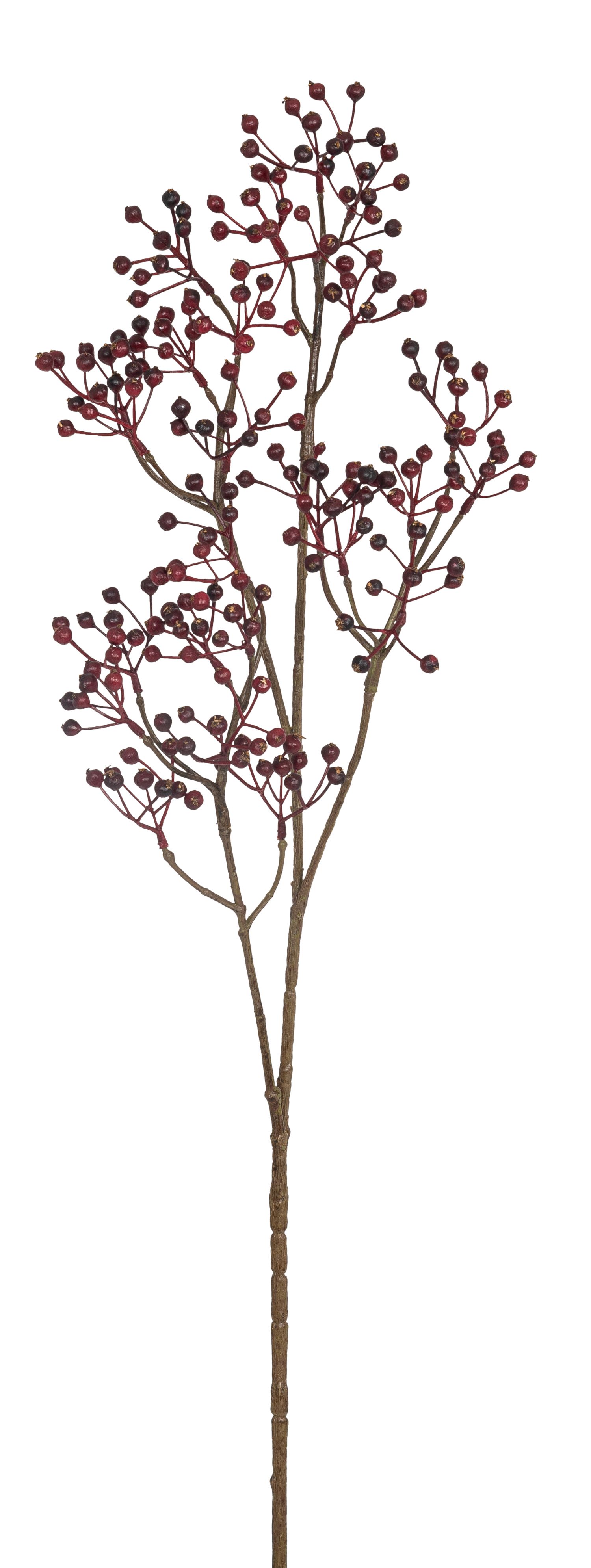 Beerenzweig 4-fach 80cm Farbe: burgund