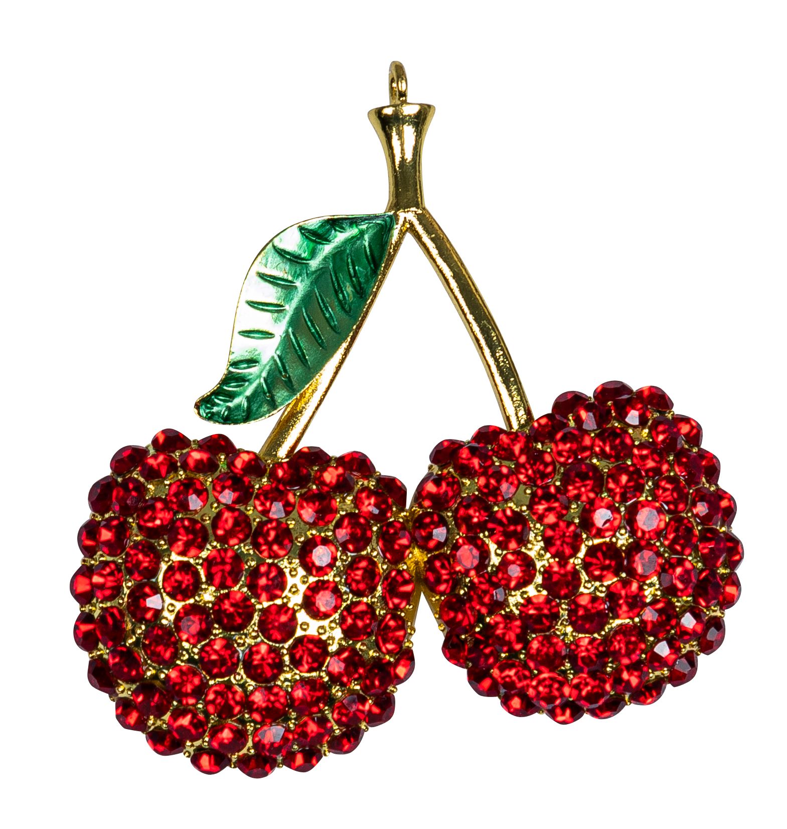 Diamant-Kirsche z.H. 7,3cm Farbe: rot